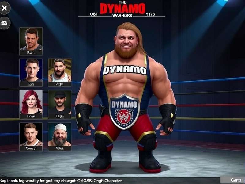 Dynamo Wrestling Warriors Game Screenshot